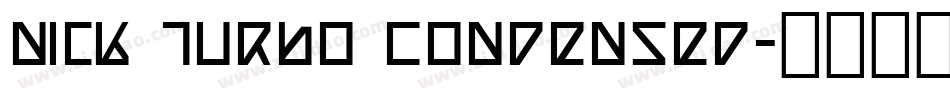 Nick Turbo Condensed字体转换